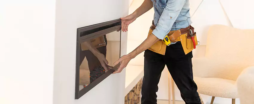 Metal Fireplace Installation in Norton Shores, Michigan