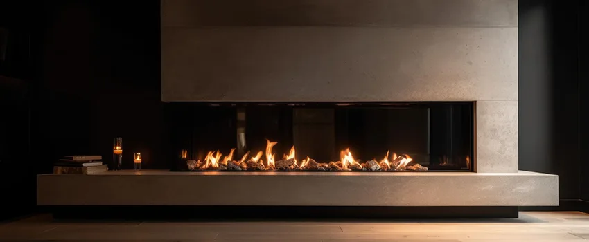 Gas Fireplace Ember Bed Design Services in Norton Shores, Michigan