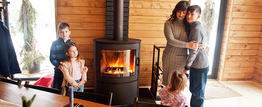 Morso Cast Iron Fireplace Insert Installation in Norton Shores, Michigan