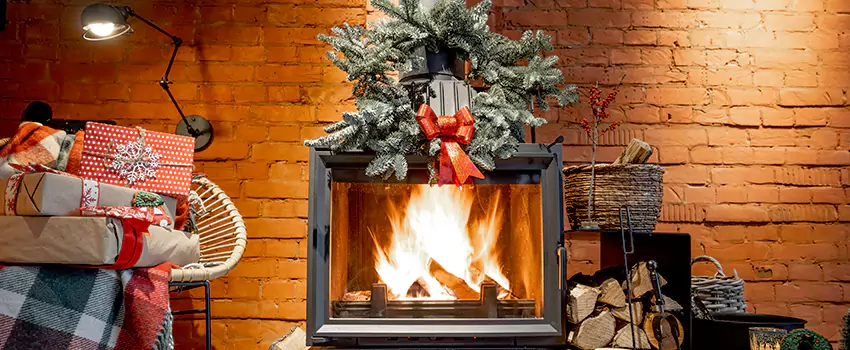 Travis Industries Linear Gas Fireplace Installation in Norton Shores, Michigan