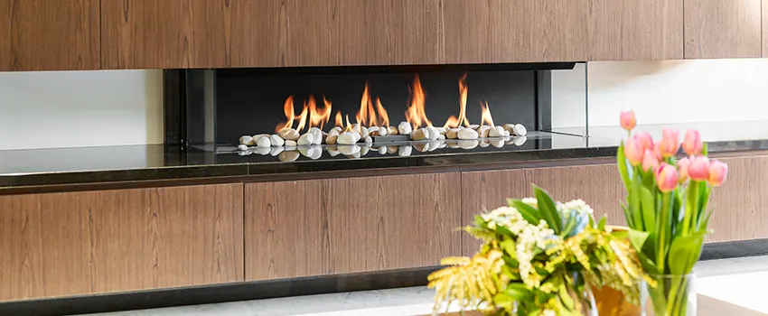 Double-height Fireplace Design Refurbishment in Norton Shores, Michigan
