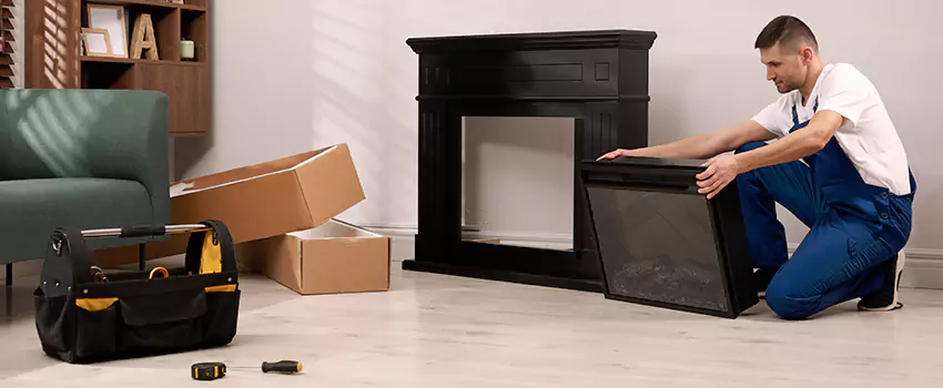 Old Rusted Metal Fireplace Repair And Replacement in Norton Shores, MI