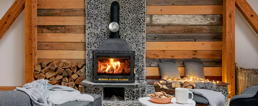 Thelin Hearth Products Direct Vent Gas Stove Fireplace Inspection in Norton Shores, Michigan